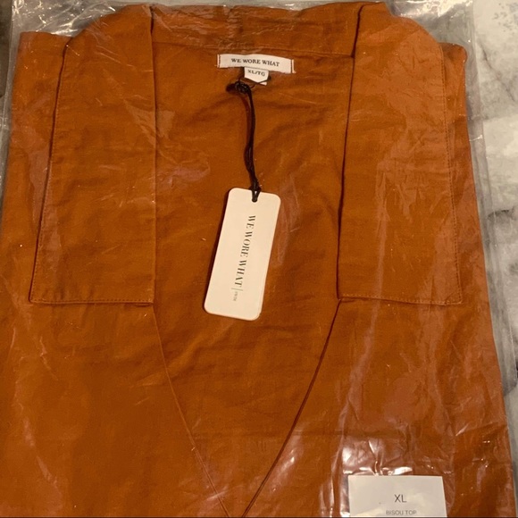 Weworewhat  Shopbop Orange Bran Bisou Top - Picture 6 of 7